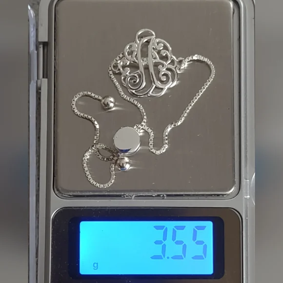 Firm Final price!*Sterling script A bolo bracelet - Picture 6 of 6